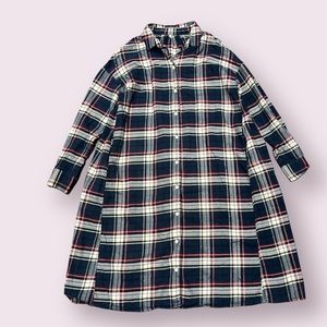 Plaid over sized dress size XS-S